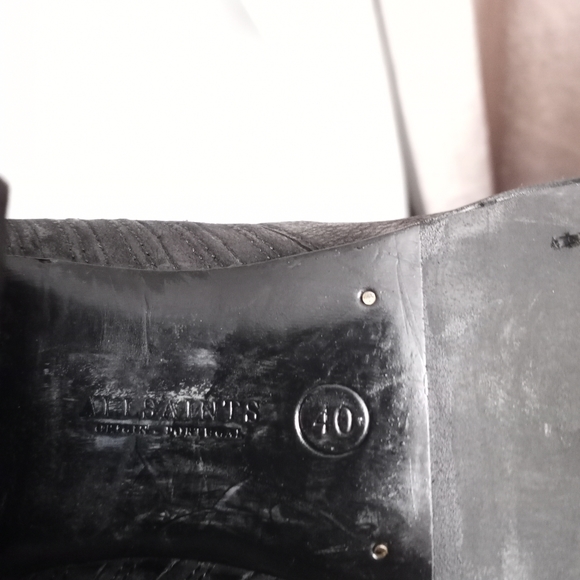 ALL SAINTS Oiled Suede Block Heeled Chelsea Boots - Picture 6 of 8